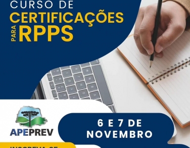 Curso de certificação RPPS - Campo Mourão 06 e 07 de novembro/2023